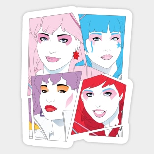 Glamour and Glitter, Fashion and Fame Sticker